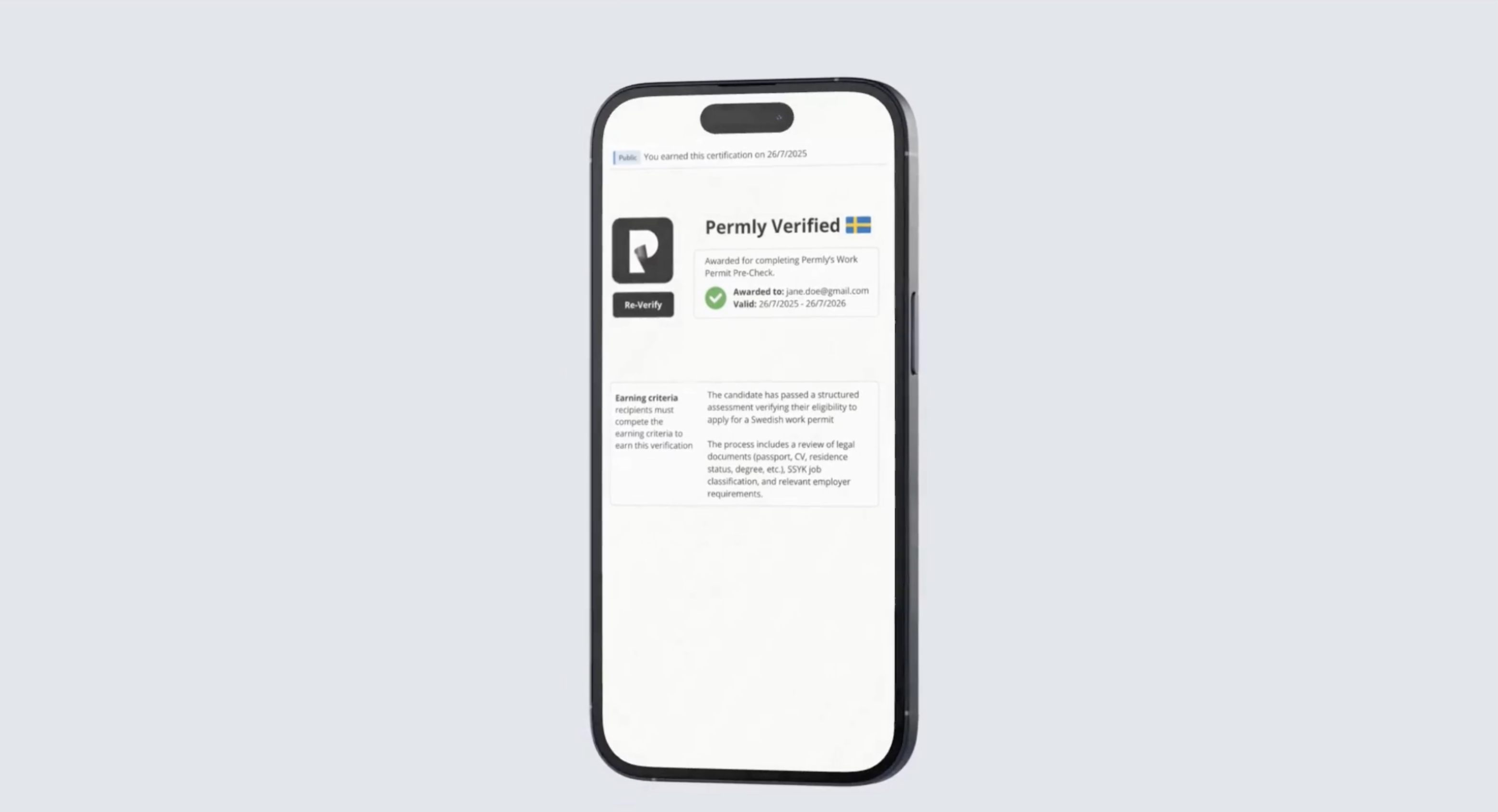 Permly Verification Preview